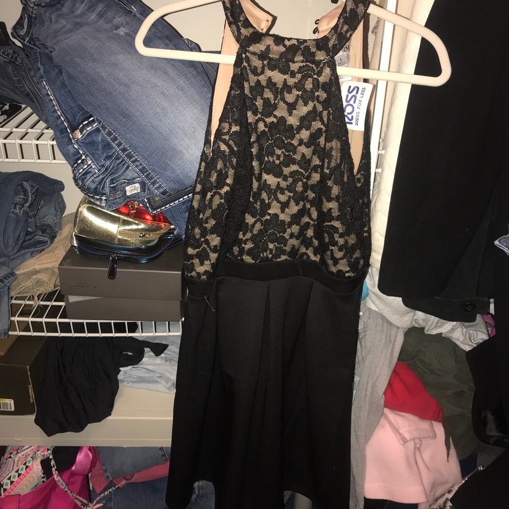 Black cocktail dress